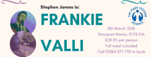 New Frankie Valli Show banner