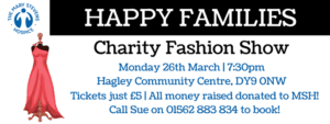 Happy Families fashion show banner