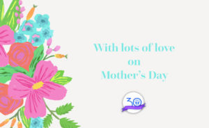 With lots of love Mother's Day banner image for web page